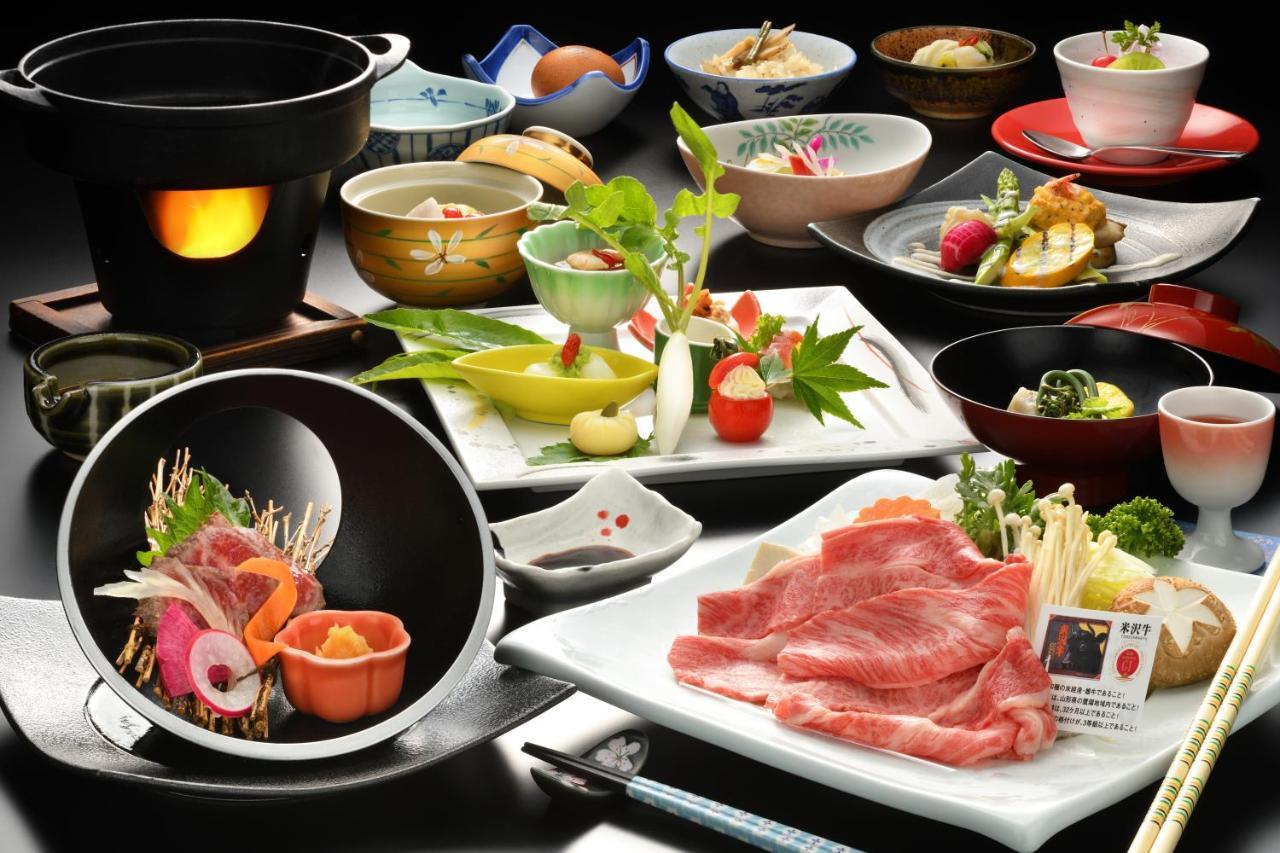 Onogawa Onsen Kajikaso Hotel Йонезава Екстериор снимка